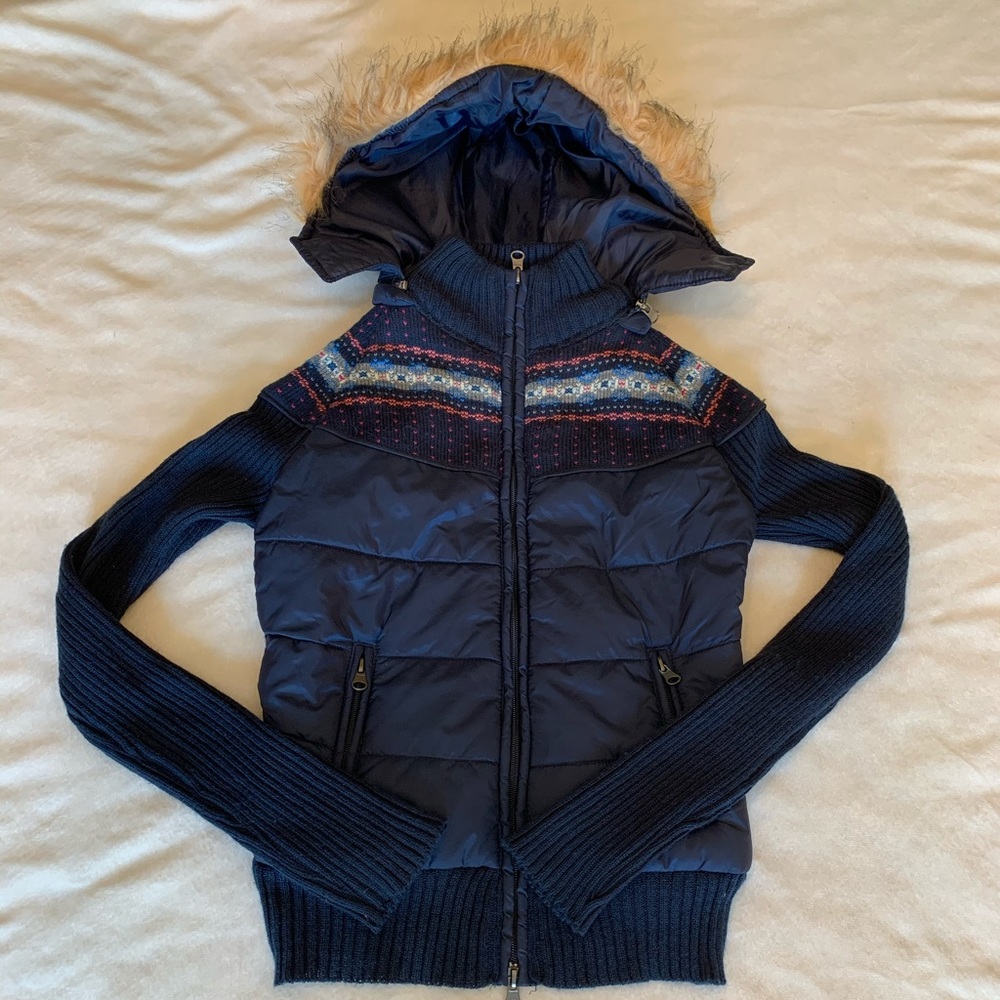 Girl’s Blue Sweater Jacket